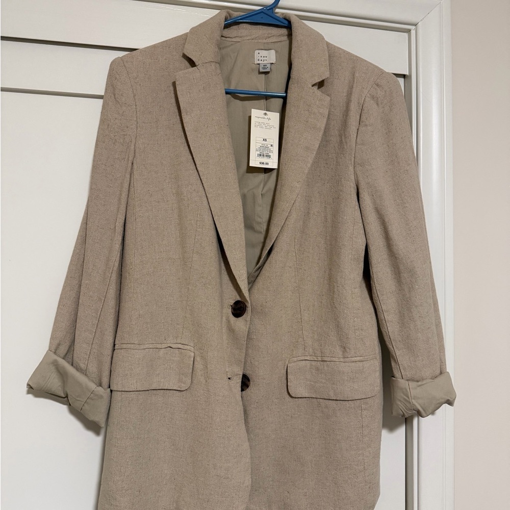 a new day Beige Blazer